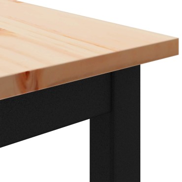 vidaXL Τραπεζαρία Φυσικό 140x80x75cm Στερεά ξυλεία πεύκου 1 τεμ.
