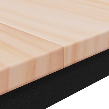 vidaXL Τραπεζαρία Φυσικό 140x80x75cm Στερεά ξυλεία πεύκου 1 τεμ.