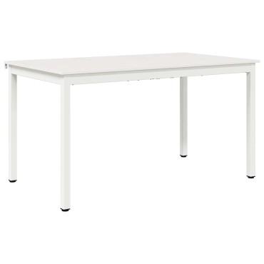 vidaXL Τραπεζαρία Λευκό 140x80x75cm Στερεά ξυλεία πεύκου 1 τεμ.