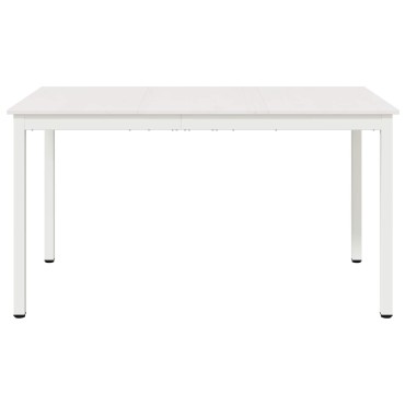 vidaXL Τραπεζαρία Λευκό 140x80x75cm Στερεά ξυλεία πεύκου 1 τεμ.