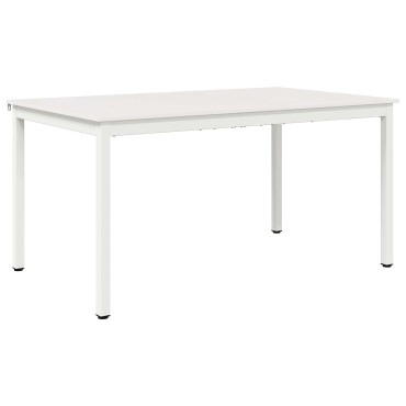 vidaXL Τραπεζαρία Λευκό 150x90x75cm Στερεά ξυλεία πεύκου 1 τεμ.