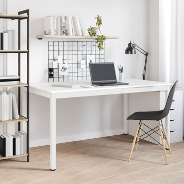 vidaXL Τραπεζαρία Λευκό 150x90x75cm Στερεά ξυλεία πεύκου 1 τεμ.