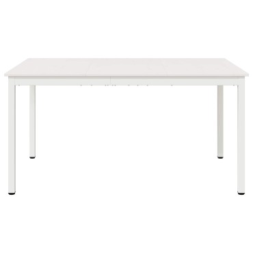 vidaXL Τραπεζαρία Λευκό 150x90x75cm Στερεά ξυλεία πεύκου 1 τεμ.