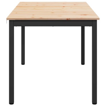 vidaXL Τραπεζαρία Φυσικό 180x90x75cm Στερεά ξυλεία πεύκου 1 τεμ.