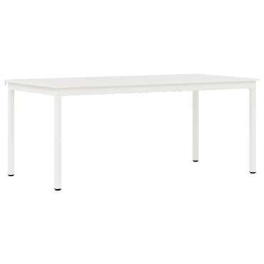 vidaXL Τραπεζαρία Λευκό 180x90x75cm Στερεά ξυλεία πεύκου 1 τεμ.