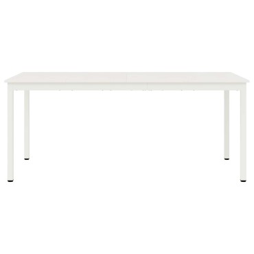 vidaXL Τραπεζαρία Λευκό 180x90x75cm Στερεά ξυλεία πεύκου 1 τεμ.