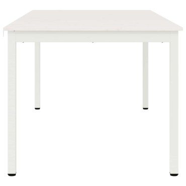 vidaXL Τραπεζαρία Λευκό 180x90x75cm Στερεά ξυλεία πεύκου 1 τεμ.