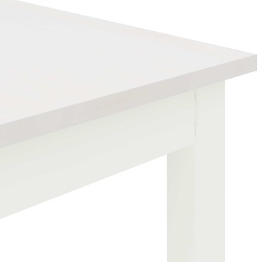 vidaXL Τραπεζαρία Λευκό 180x90x75cm Στερεά ξυλεία πεύκου 1 τεμ.