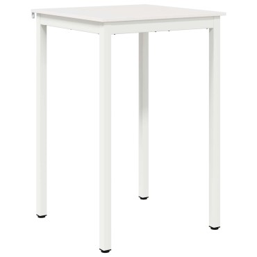 vidaXL Τραπέζι μπαρ Λευκό 70x70x105cm Στερεά ξυλεία πεύκου 1 τεμ.