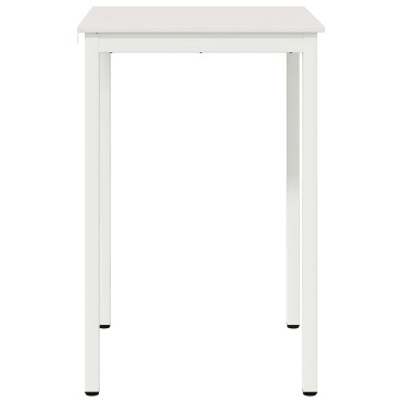 vidaXL Τραπέζι μπαρ Λευκό 70x70x105cm Στερεά ξυλεία πεύκου 1 τεμ.