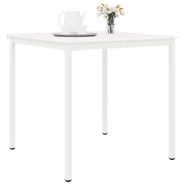 vidaXL Τραπέζι μπαρ Λευκό 110x110x105cm Στερεά ξυλεία πεύκου 1 τεμ.