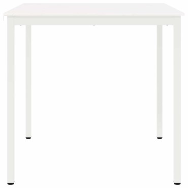 vidaXL Τραπέζι μπαρ Λευκό 110x110x105cm Στερεά ξυλεία πεύκου 1 τεμ.