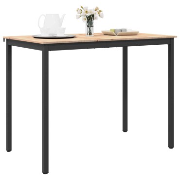 vidaXL Τραπέζι μπαρ 140x80x105cm Στερεά ξυλεία πεύκου Φυσικό 1 τεμ.