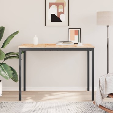 vidaXL Τραπέζι μπαρ 150x80x105cm Στερεά ξυλεία πεύκου Φυσικό 1 τεμ.