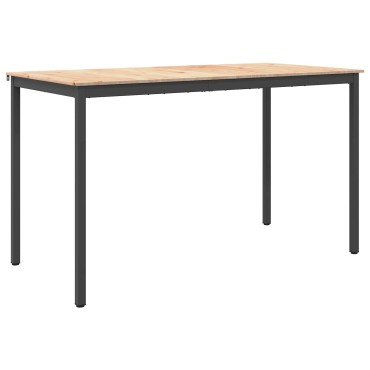vidaXL Τραπέζι μπαρ Φυσικό 180x90x105cm Στερεά ξυλεία πεύκου 1 τεμ.