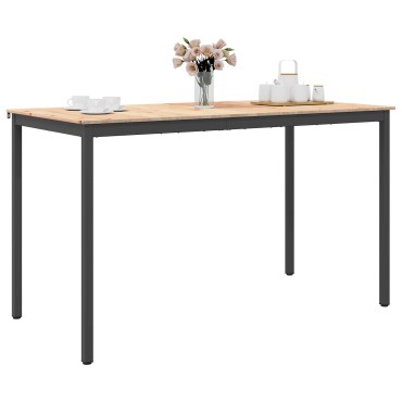 vidaXL Τραπέζι μπαρ Φυσικό 180x90x105cm Στερεά ξυλεία πεύκου 1 τεμ.