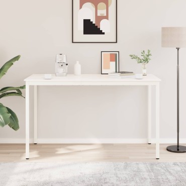 vidaXL Τραπέζι μπαρ Λευκό 180x90x105cm Στερεά ξυλεία πεύκου 1 τεμ.