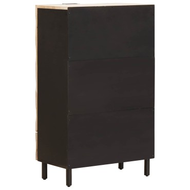 vidaXL Highboard με πόρτα Λευκό Φινίρισμα Καθαρισμού 60x33x100cm