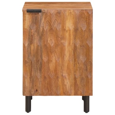 vidaXL Ντουλάπι Μπάνιου Καφέ 38x33x58cm Στερεό ξύλο μάνγκο