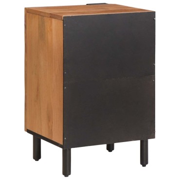 vidaXL Ντουλάπι Μπάνιου Καφέ 38x33x58cm Στερεό ξύλο μάνγκο