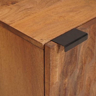 vidaXL Ντουλάπι Μπάνιου Καφέ 38x33x58cm Στερεό ξύλο μάνγκο