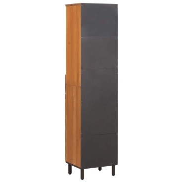 vidaXL Ντουλάπι Μπάνιου Καφέ 38x33x160cm Στερεό ξύλο μάνγκο