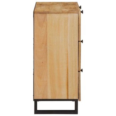 vidaXL Πλαϊνό γραφείο Καφέ 60x33x75cm Στερεό ξύλο μάνγκο