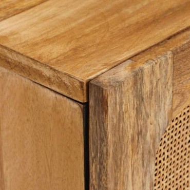 vidaXL Ντουλάπι TV Καφέ 105x33x46cm Στερεό ξύλο μάνγκο 1 τεμ.