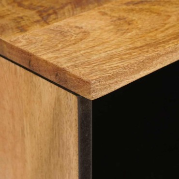 vidaXL Ντουλάπι TV με συρτάρι Καφέ 100x33x46cm Στερεό ξύλο μάνγκο 1 τεμ.