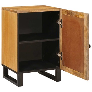 vidaXL Ντουλάπι Μπάνιου Καφέ 38x33x58cm Στερεό ξύλο μάνγκο