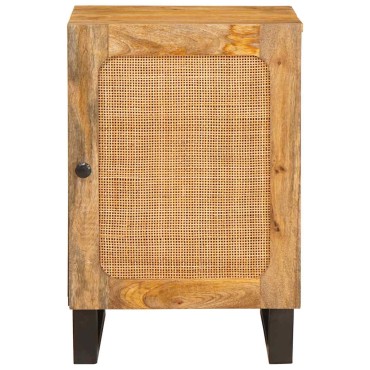 vidaXL Ντουλάπι Μπάνιου Καφέ 38x33x58cm Στερεό ξύλο μάνγκο