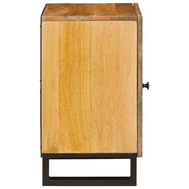 vidaXL Ντουλάπι Μπάνιου Καφέ 38x33x58cm Στερεό ξύλο μάνγκο