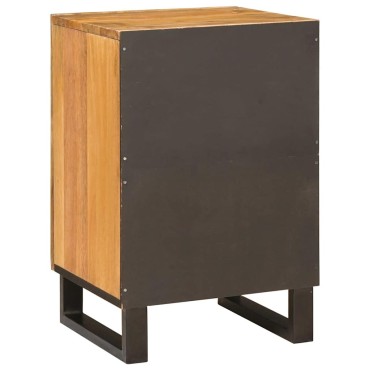 vidaXL Ντουλάπι Μπάνιου Καφέ 38x33x58cm Στερεό ξύλο μάνγκο