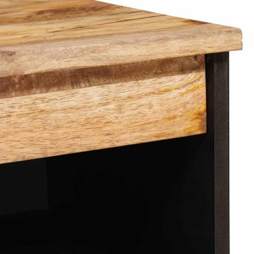 vidaXL Πλαϊνό γραφείο Καφέ 60x33x75cm Στερεό ξύλο μάνγκο