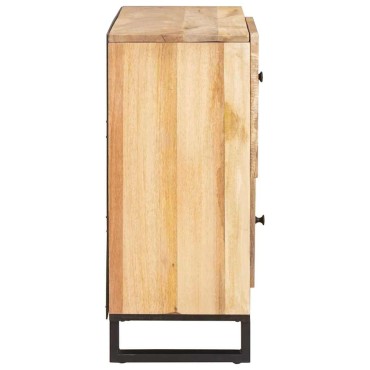 vidaXL Πλαϊνό γραφείο Καφέ 80x33x75cm Στερεό ξύλο μάνγκο
