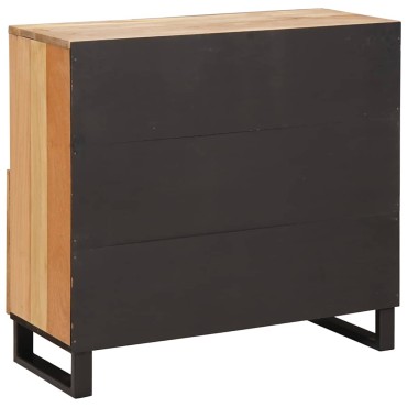 vidaXL Πλαϊνό γραφείο Καφέ 80x33x75cm Στερεό ξύλο μάνγκο