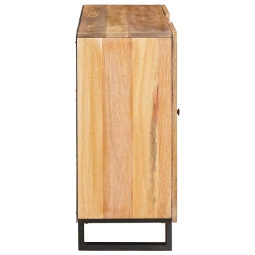 vidaXL Highboard με αποθήκευση Καφέ 90x33x75cm Στερεό ξύλο μάνγκο