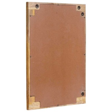 vidaXL Καθρέφτης Μπάνιου Καφέ 50x2,5x70cm Στερεό ξύλο μάνγκο