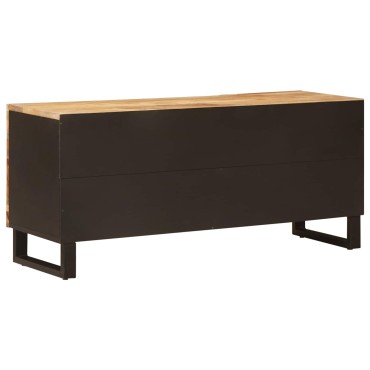 vidaXL Ντουλάπι TV Καφέ 105x33x46cm Στερεό ξύλο μάνγκο 1 τεμ.