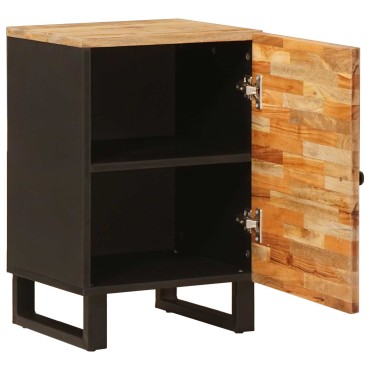 vidaXL Ντουλάπι Μπάνιου Φυσικό 38x33x58cm Στερεό ξύλο μάνγκο