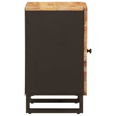 vidaXL Ντουλάπι Μπάνιου Φυσικό 38x33x58cm Στερεό ξύλο μάνγκο
