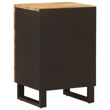 vidaXL Ντουλάπι Μπάνιου Φυσικό 38x33x58cm Στερεό ξύλο μάνγκο