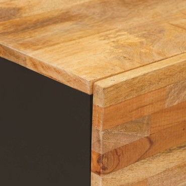 vidaXL Βοηθητικό ντουλάπι Καφέ 80x33x75cm Στερεό ξύλο μάνγκο