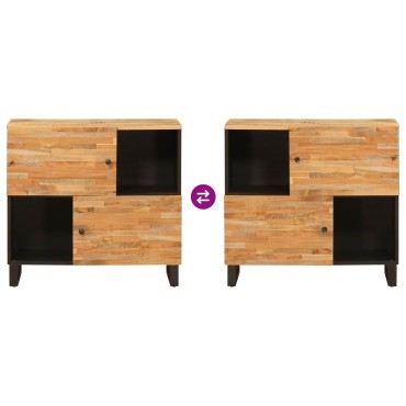 vidaXL Βοηθητικό ντουλάπι Καφέ 80x33x75cm Στερεό ξύλο μάνγκο