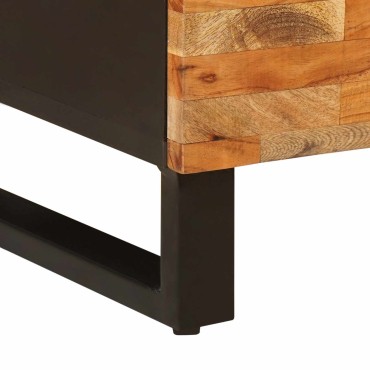 vidaXL Βοηθητικό ντουλάπι Καφέ 90x33x75cm Στερεό ξύλο μάνγκο