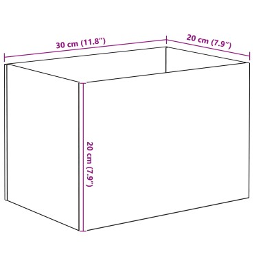 vidaXL Ενυδρείο με αποθήκευση Διαφανές 30 x 20 x 20 εκ Γυαλί