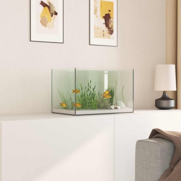 vidaXL Ενυδρείο με αποθήκευση Διαφανές 40 x 25 x 25 εκ. Γυαλί