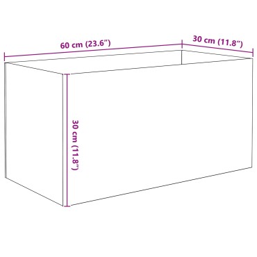 vidaXL Ενυδρείο με αποθήκευση Διαφανές 60 x 30 x 30 cm Γυαλί