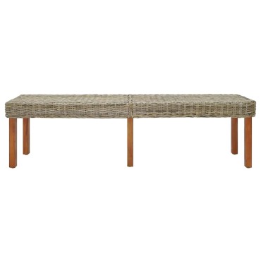vidaXL παγκάκι Φυσικό 160x35x45cm Στερεό ξύλο μάνγκο