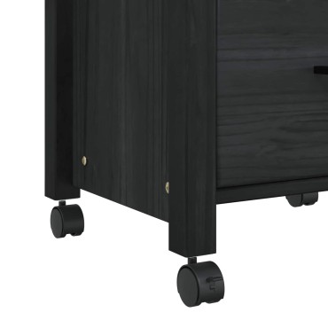 vidaXL Καρότσι Κουζίνας MONZA Μαύρο 48x40x88,5cm 1 τεμ.